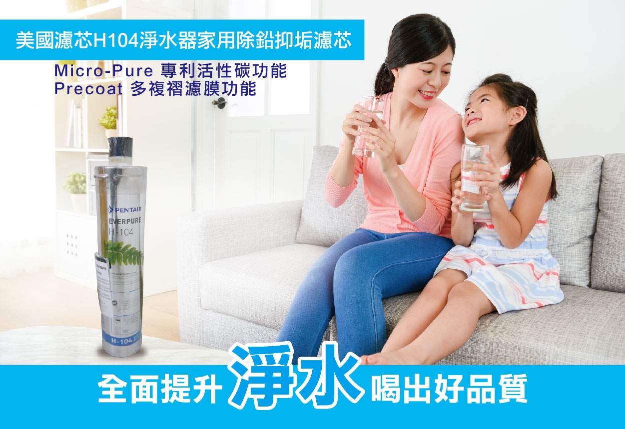 EVERPURE H-104 淨水器家用除鉛抑垢濾心 EVERPURE H-104 淨水器家用除鉛抑垢濾心