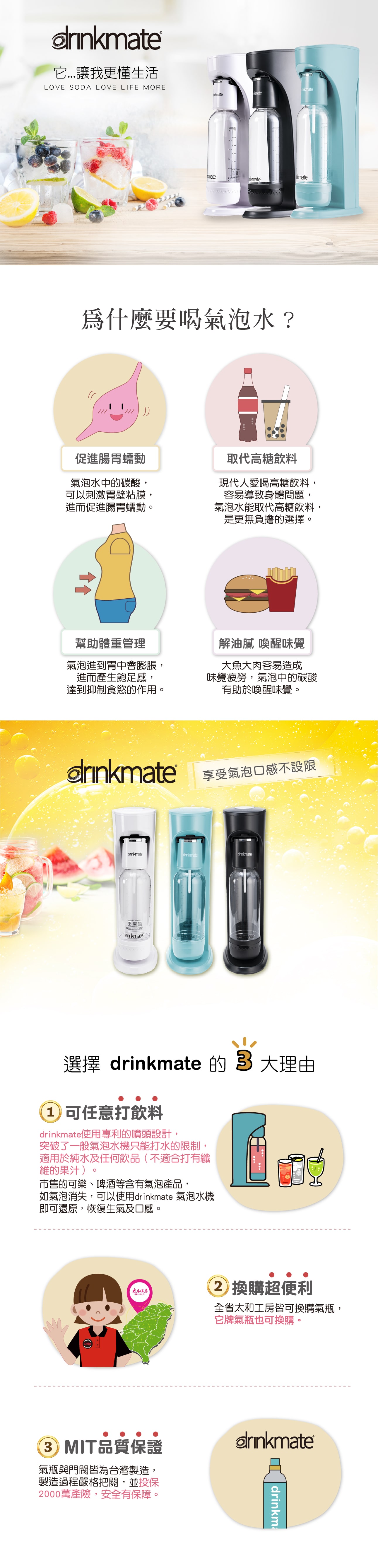Drinkmate 氣泡水機