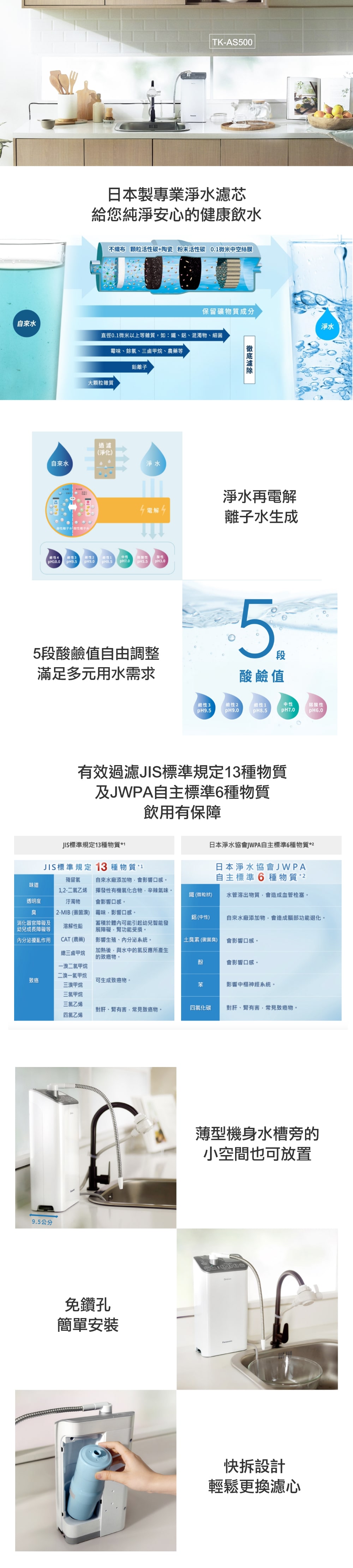 Panasonic 整水器 TK-AS500